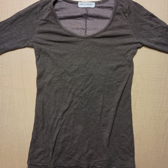 American Able Distressed Long Sleeve Shirt Size Small - Picture 2 of 10